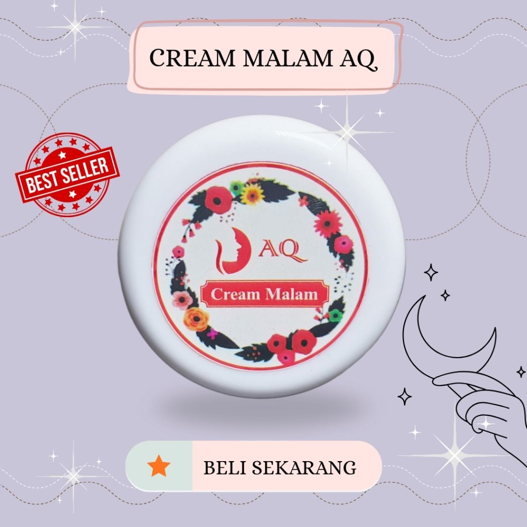 Cream malam AQ_krim malam AQ Original skincare Terlaris murah Glowing paket skincare COD