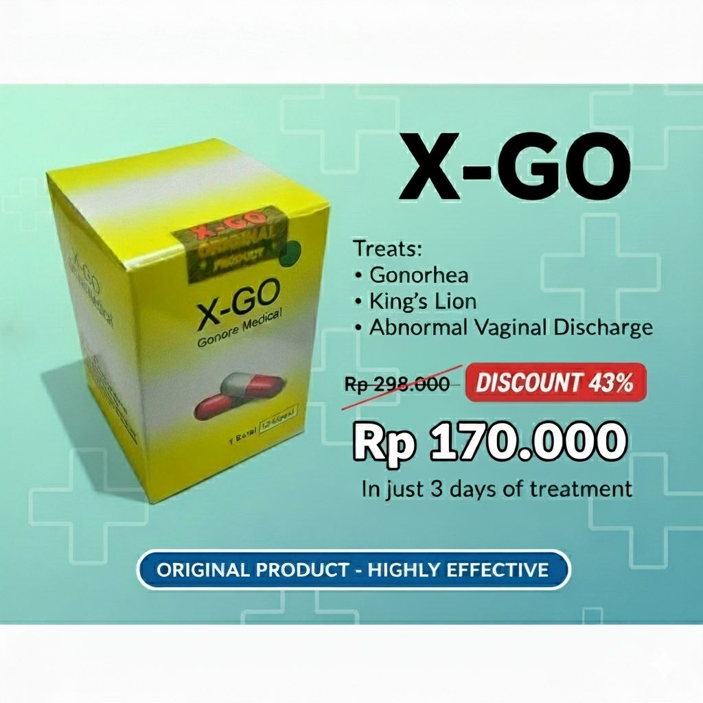 Obat Herbal Ampuh X-GO Keputihan Deras Kencing Nanah Raja Singa Gonore sembuh 3 hari