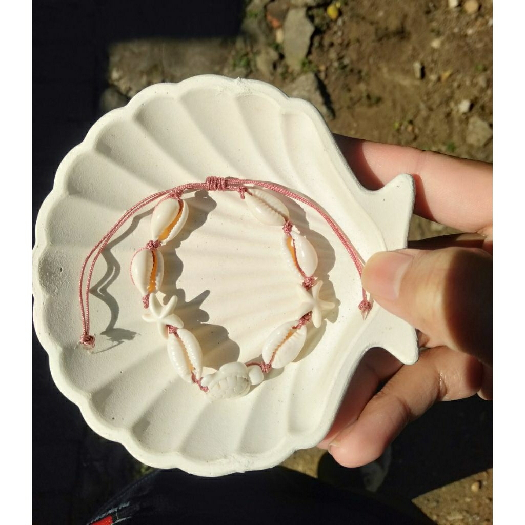 gelang kerang kuwuk bintang laut/gelang tali bali