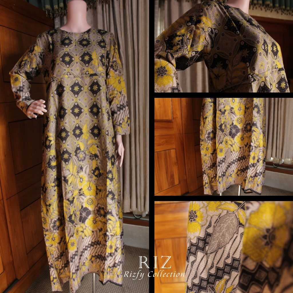 GAMIS BATIK DOBBY LIME PREMIUM
