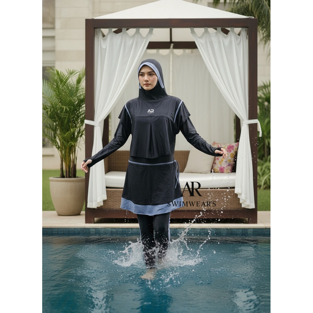 Baju renang wanita muslimah dewasa jumbo/Baju renang wanita jumbo baju renang CUP BRA