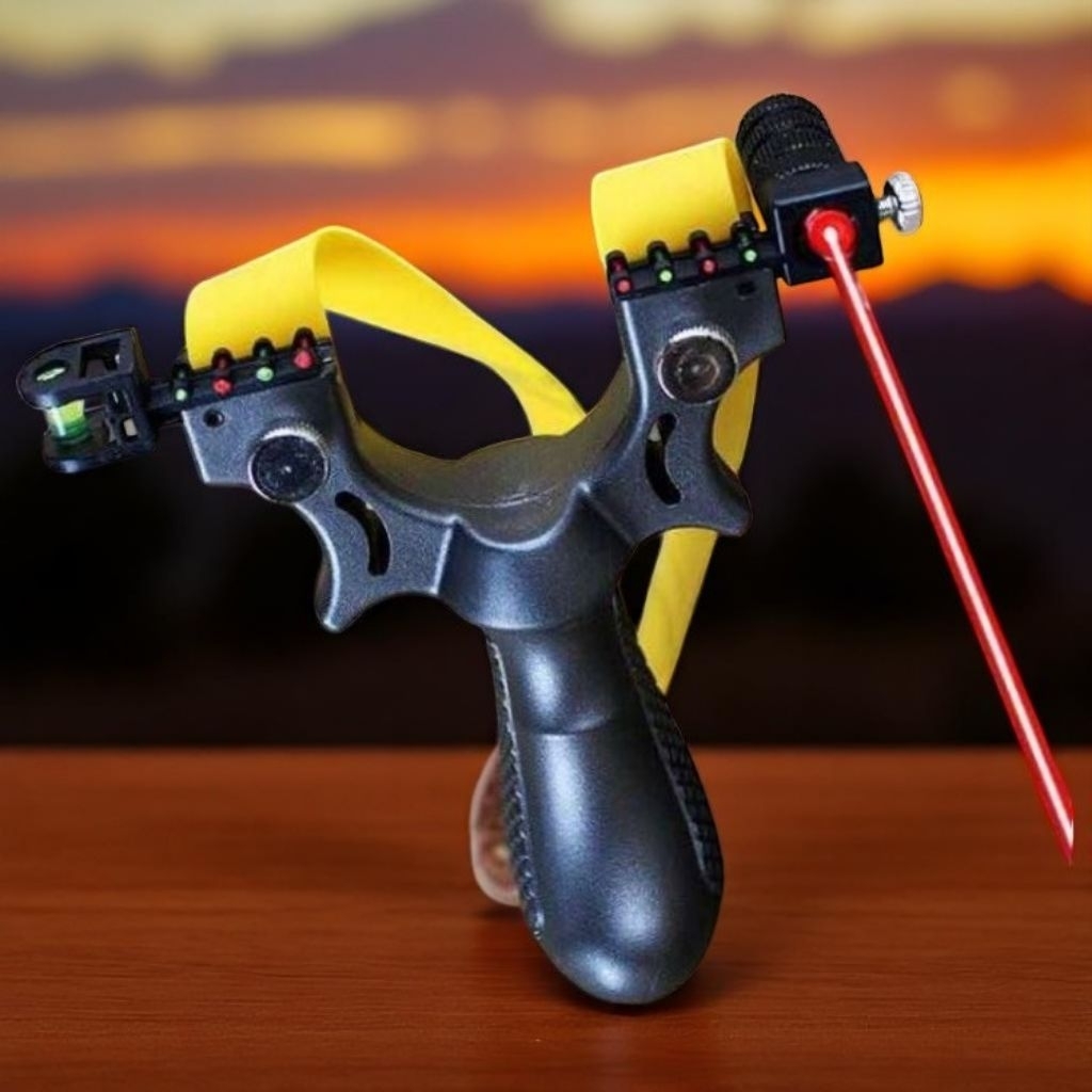 Big Power Ketapel Catapult Tactical Slingshot Laser Sight Rubber Band