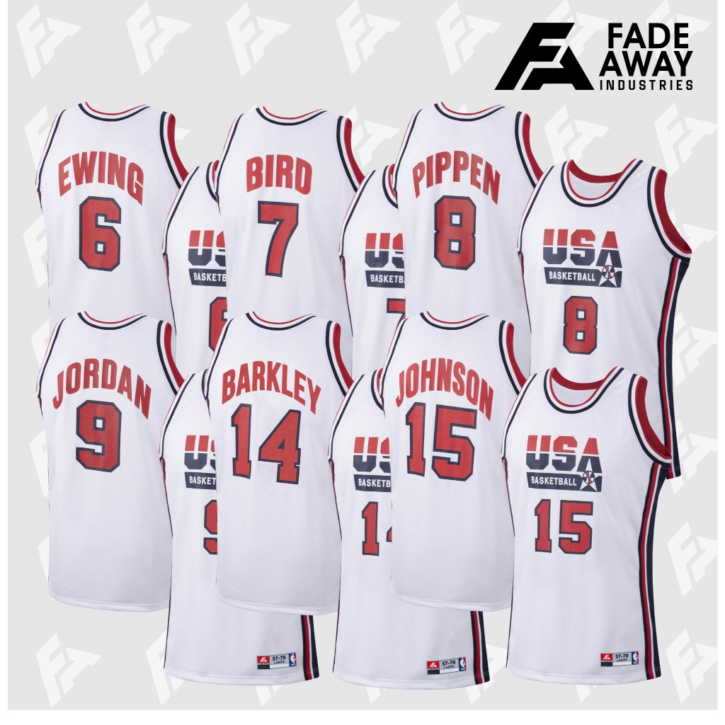 JERSEY BASKET TEAM USA 92 WHITE