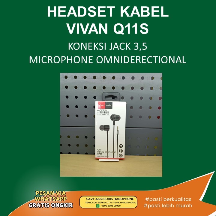 HEADSET KABEL VIVAN Q11S
