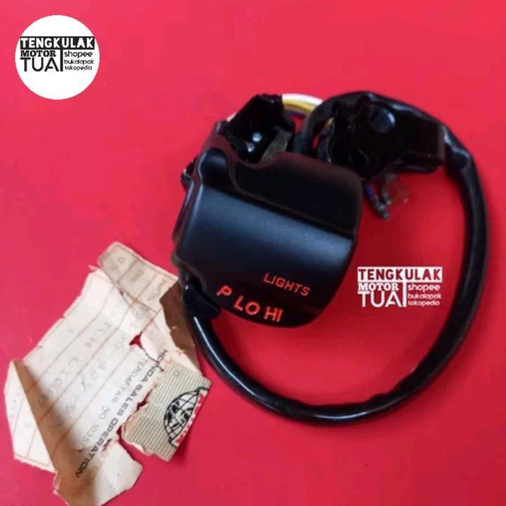 saklar holder kanan rem gas luar original gl100 gl125 aplikasi cb100 cb125 cg110 cg125 s90z benly cb