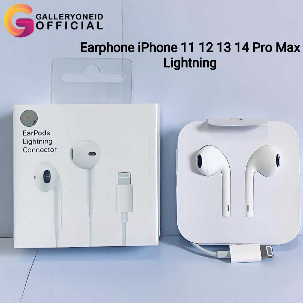 Earphone Headset Handsfree Kabel Iphone 11 12 13 Pro Max Lightning Super Bass