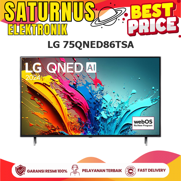 LG 75QNED86TSA SMART TV 75 INCH QLED 4K UHD 120 HZ QUANTUM DOT NANOCELL  75QNED86TSA 75QNED 75QNED86