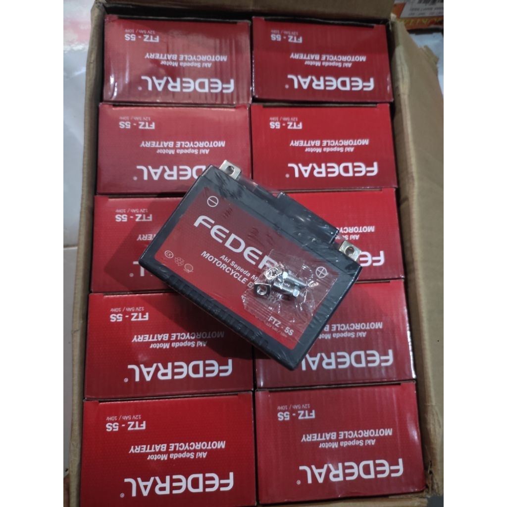 Aki Full Kering Gtz5s Aki Federal Nano Gel Accu Federal Ftz5s Aki Kering Kharisma Fu Vixion Vario Be