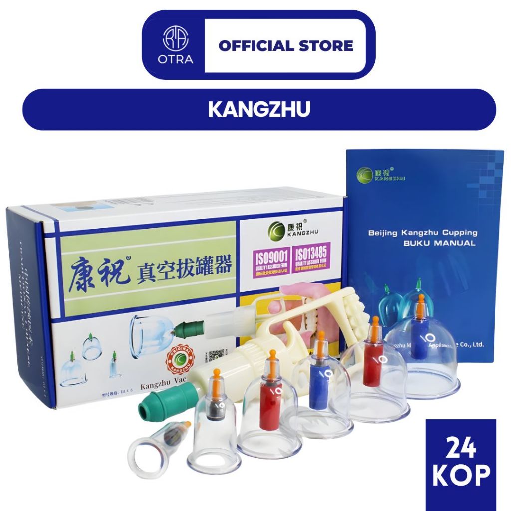 Alat Bekam Kangzhu Kop Angin Kangzhu isi 6, 12, Dan 24 Kop / Bekam Komplit Lengkap