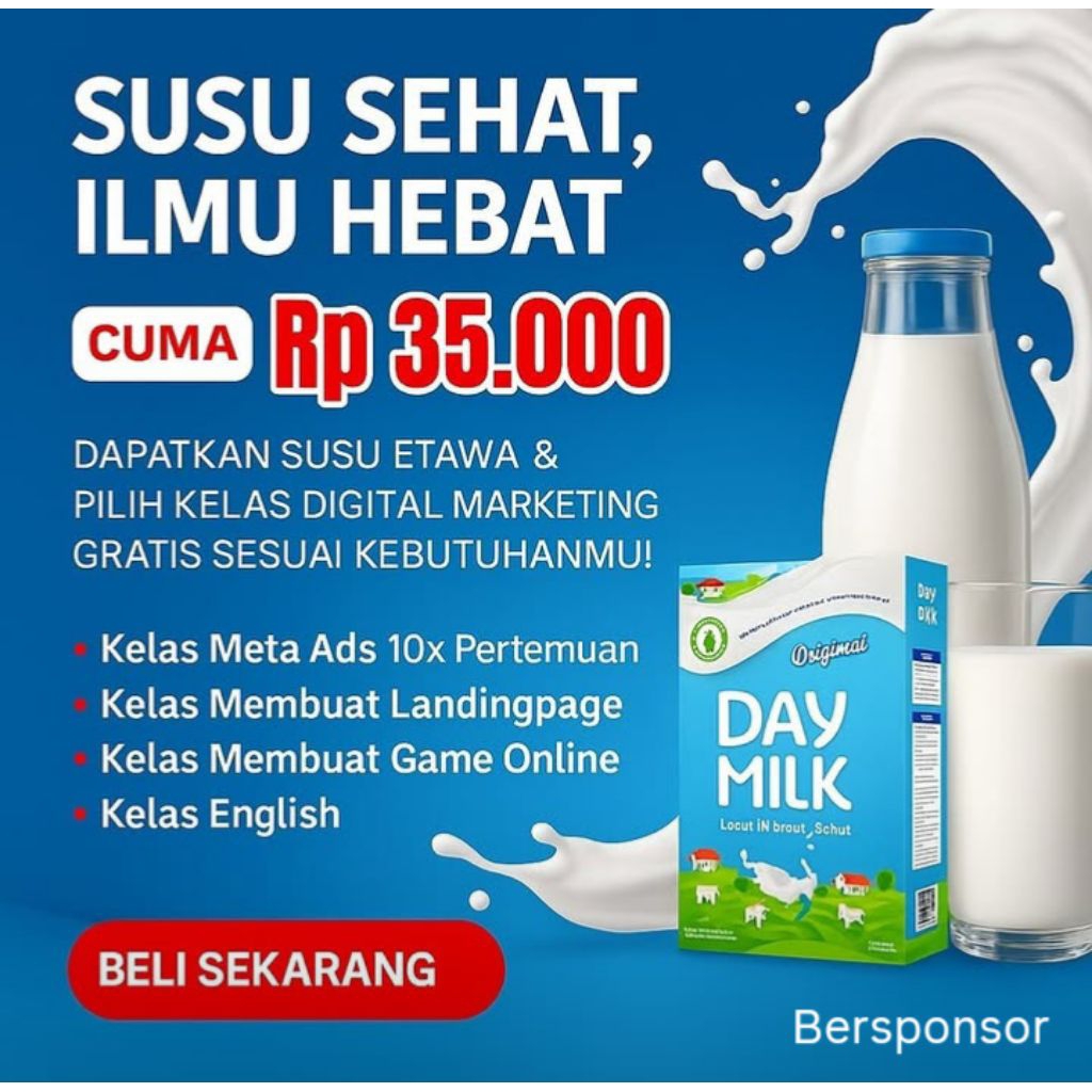 Day Milk Susu Etawa - Susu Kambing 200 gr - Free Kelas Pelatihan