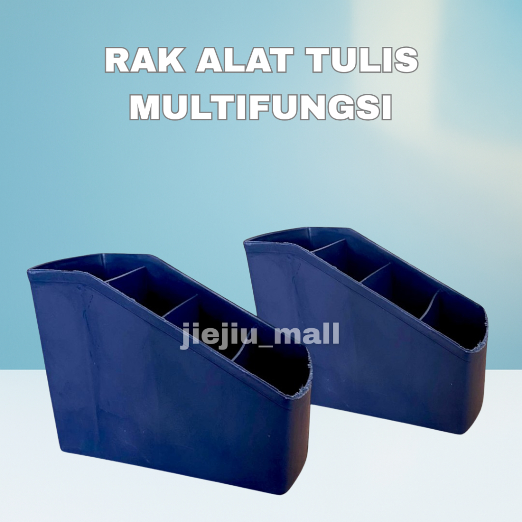 RAK ALAT TULIS MULTIFUNGSI // TEMPAT PULPEN PENSIL REMOTE MEJA KERJA 4 SEKAT