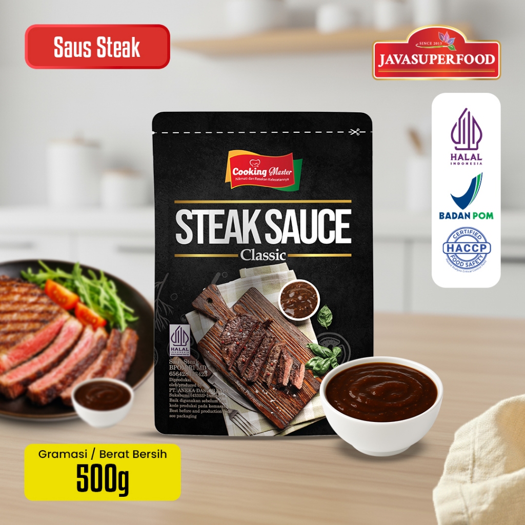 Cooking Master/ Steak Sauce/ Saus Steak/ Sauce Steak Halal 500g
