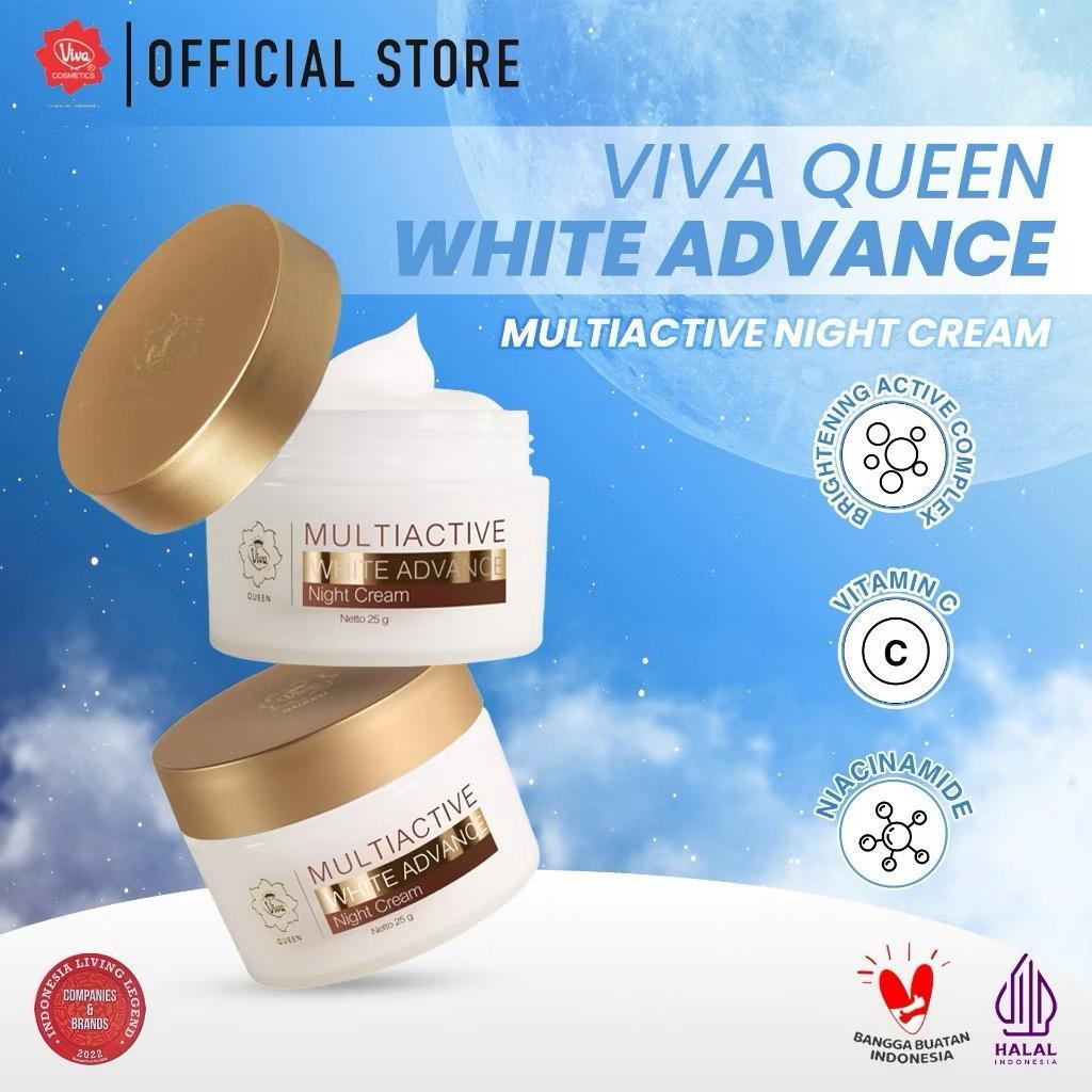 VIVA QUEEN VIT C ACTIVE WHITE ADVANCE NIGHT CREAM WITH NIACINAMIDE (BRIGHTENING, WHITENING & GLOWING
