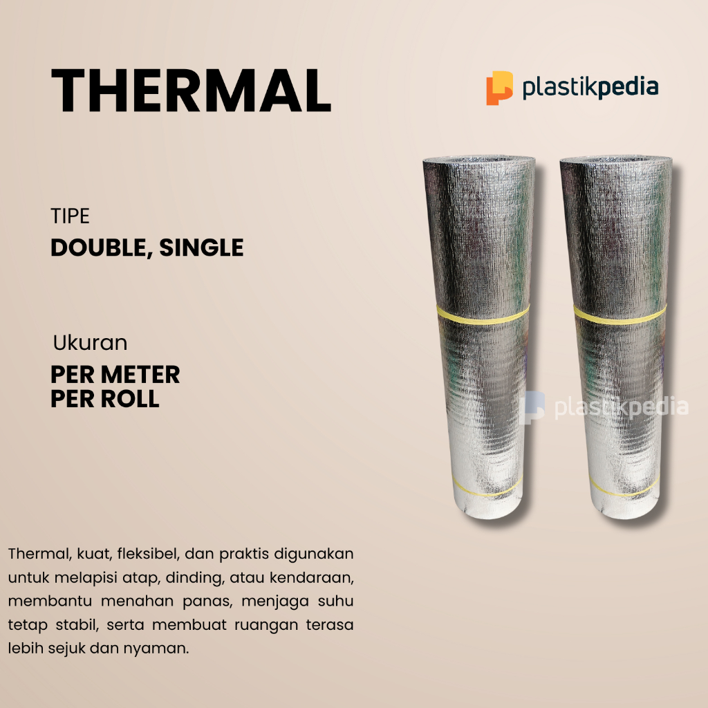 Thermal Foil Peredam Panas Atap Rumah Mobil Dinding  Aluminium Bubble Insulation Roll - Plastikpedia
