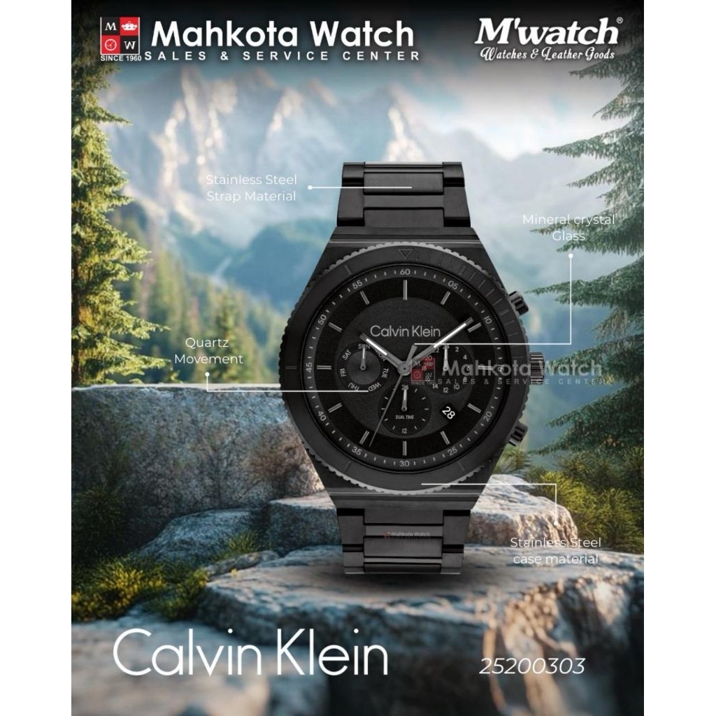 JAM TANGAN PRIA CALVIN KLEIN 25200303 ORIGINAL
