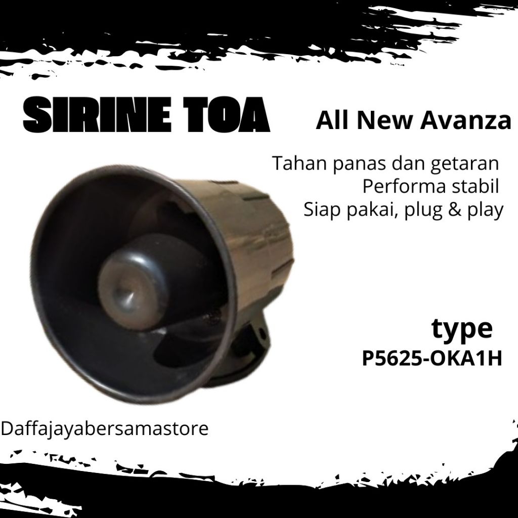 klakson Alarm TOA sirine mobil Toyota type universall