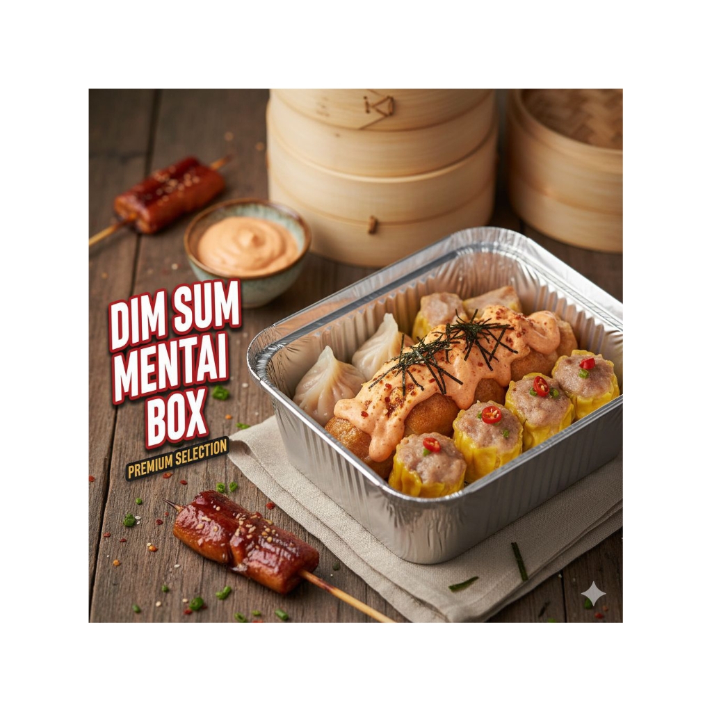 Dimsum saus mentai dan dimsum bakar