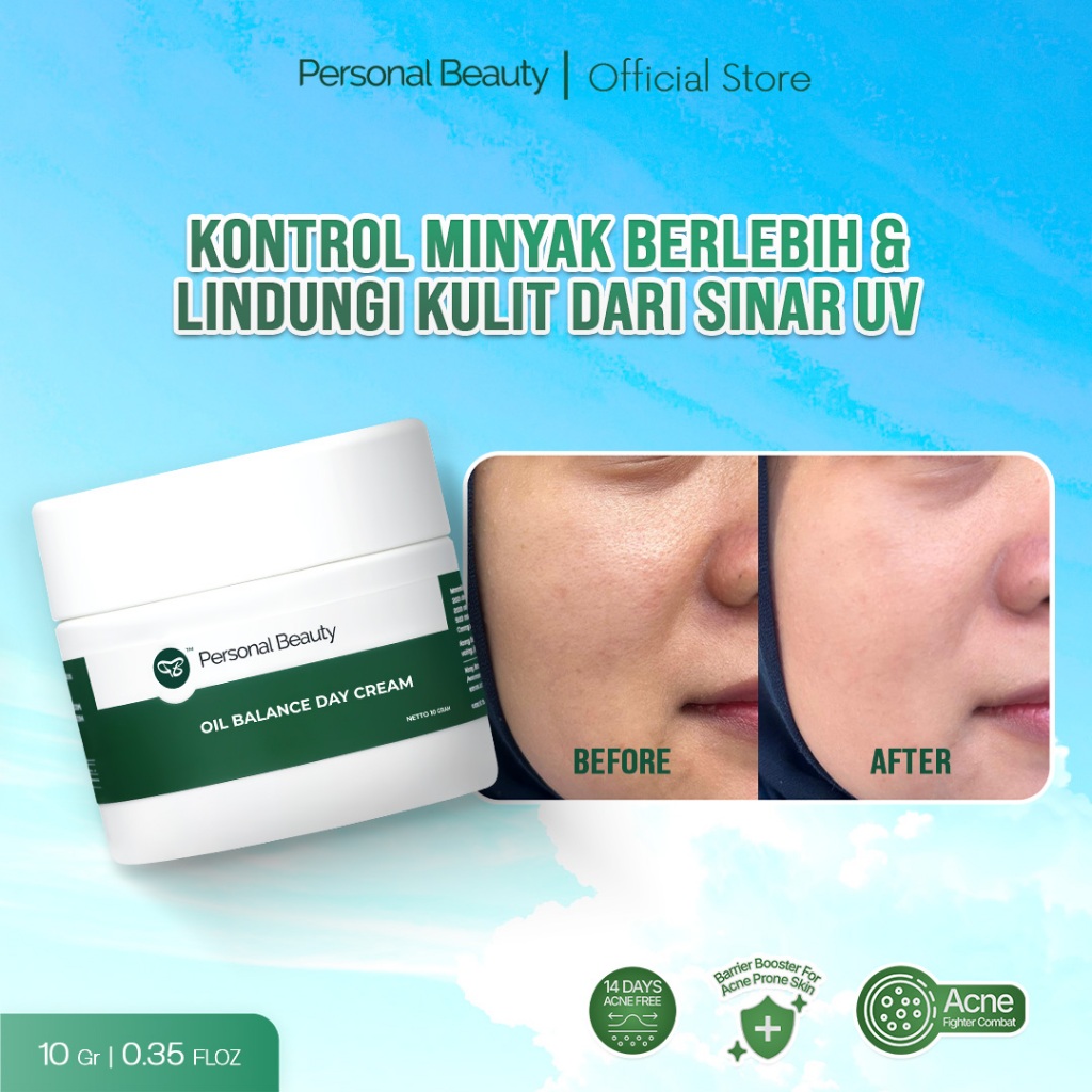 Personal Beauty Oil Balance Day Cream Oily Acne Skin non Comedogenic