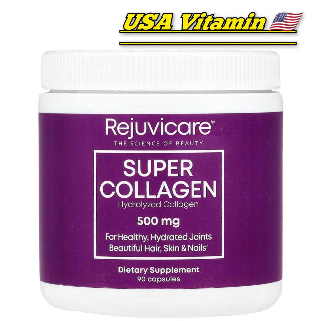 Rejuvicare Super Collagen Hydrolyzed | Hydrolysate 500 mg 90 Capsules