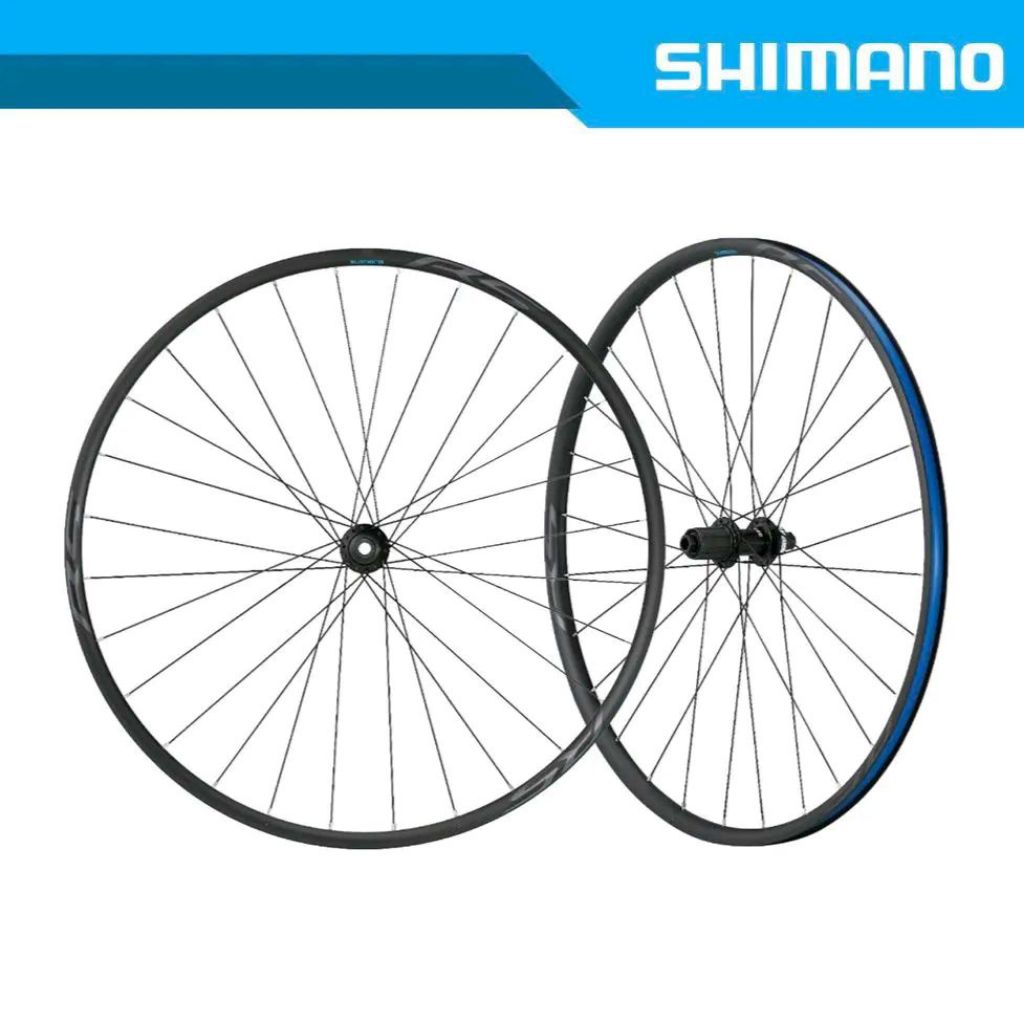 SHIMANO WH-RS171 700c 10/11-Speed HG CL Disc Brake Alloy Clincher Wheelset Sepeda Gravel/Road Bike