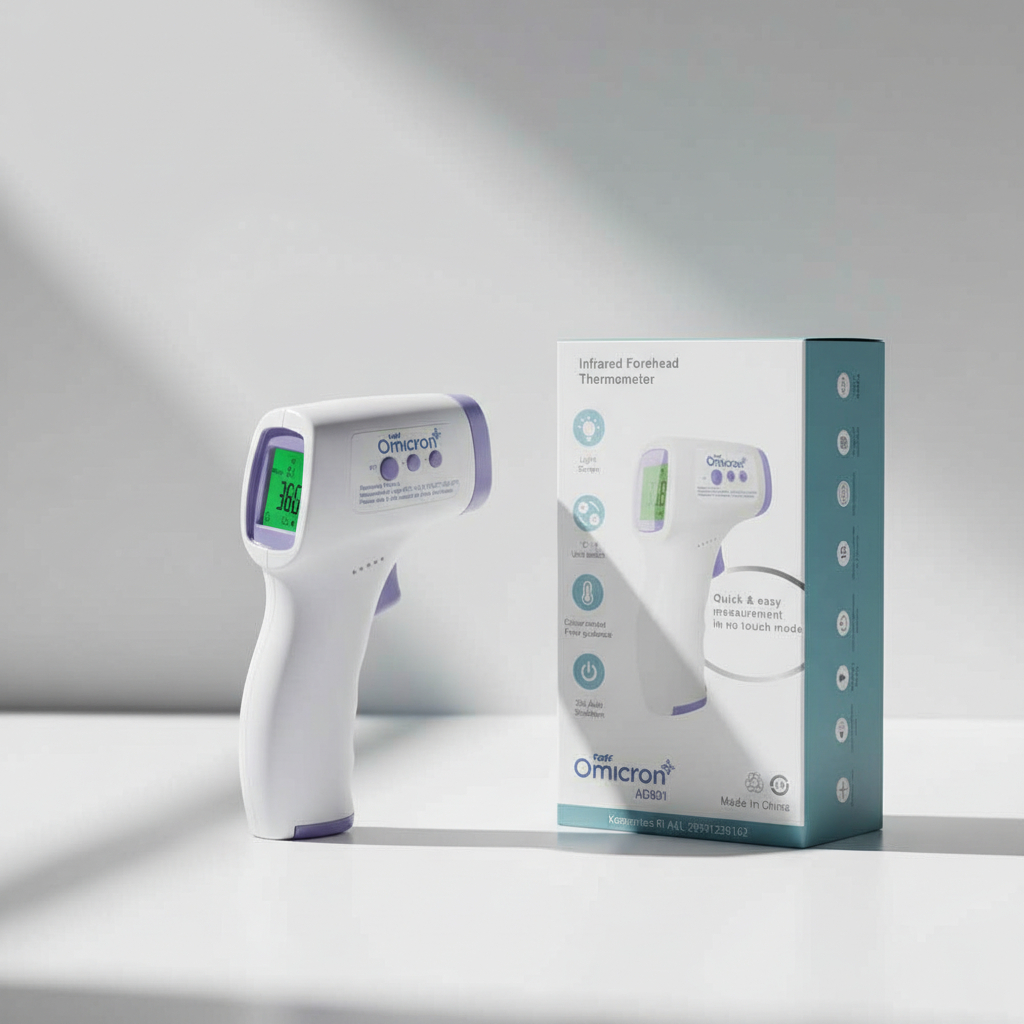 Thermometer Tembak Suhu Badan Infrared INCLUDE BATERAI/thermometer/termometer digital/termometer suh