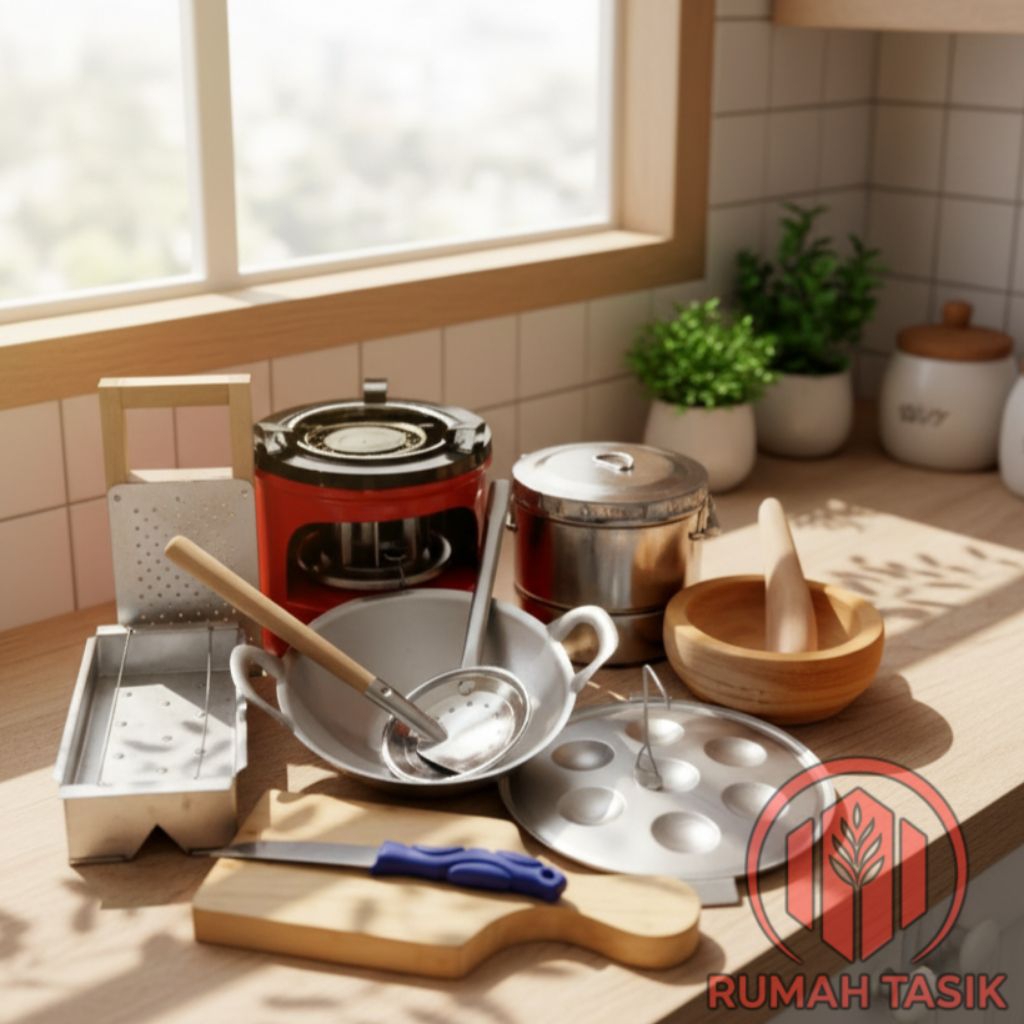 Mainan Masak Masakan Anak Tradisional Paket Dapur Kakak / Kitchen Set Mainan Masak Masakan Paket Kom