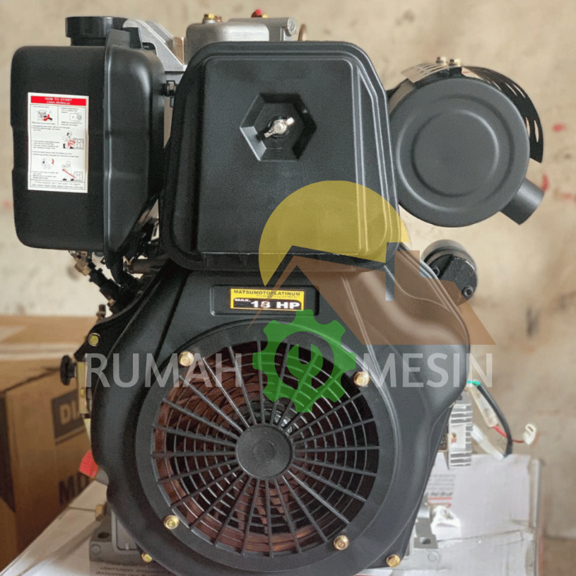 Engine Solar Motor Penggerak Solar Engine Diesel Matsumoto MDX 1100 FE/ 18HP Engine Diesel Stater