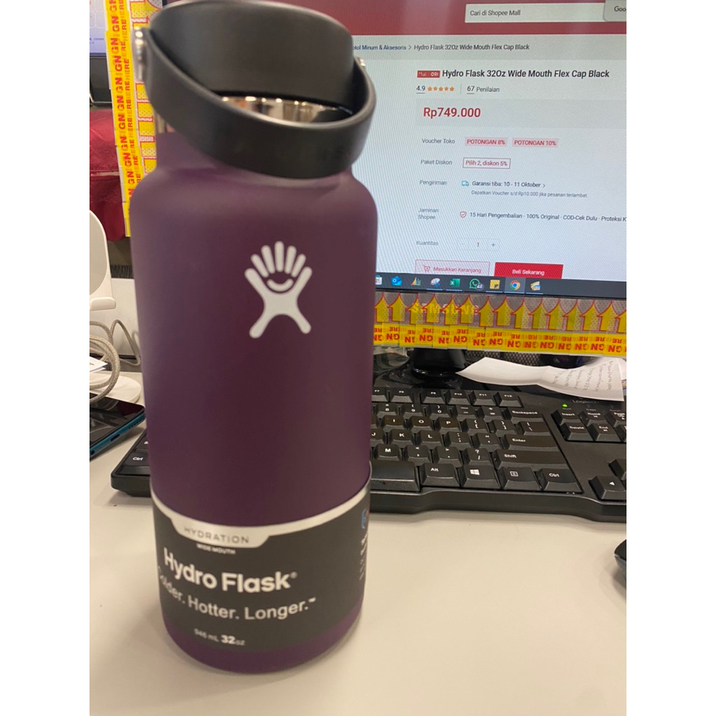 Hydro Flask 32Oz Wide Mouth Purple