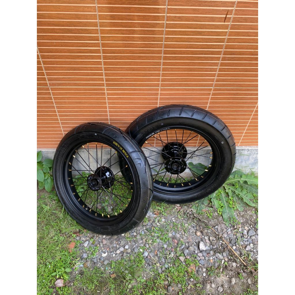 Velg Supermoto KLX  Bekas Velg Ukur 250/300 Ring 17 Murah PNP D-Tracker 150  Series Berkualitas