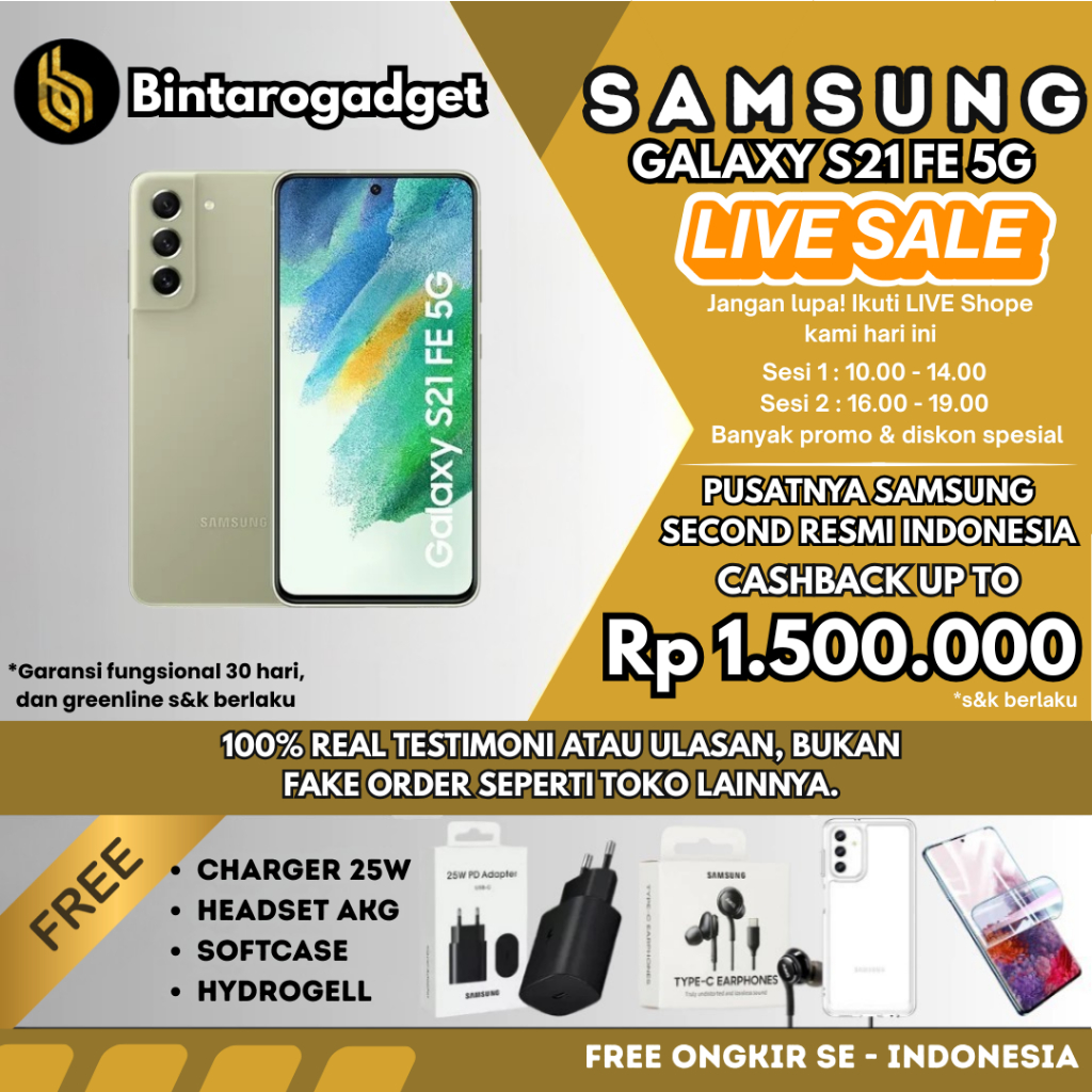 SEIN | Samsung Galaxy S21 & S20 FE 8/256 128GB Second Resmi