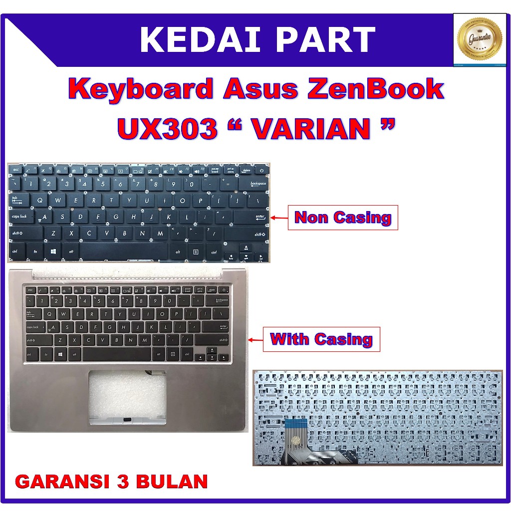 Keyboard Asus ZenBook UX303 UX302L UX302LA UX302LG U303U UX303A U3000U