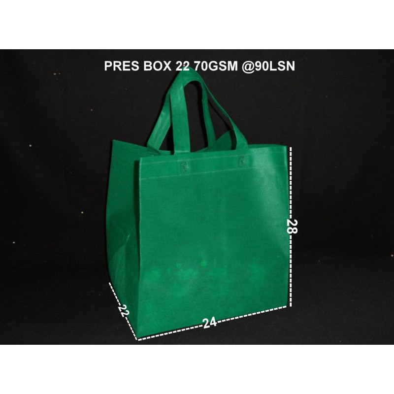 12 lusin - Tas Spunbond Kue Nasi pres box ukuran 25 (27 x 25 x 28 cm)  Kotak Spunbond Goodie Bag 80 