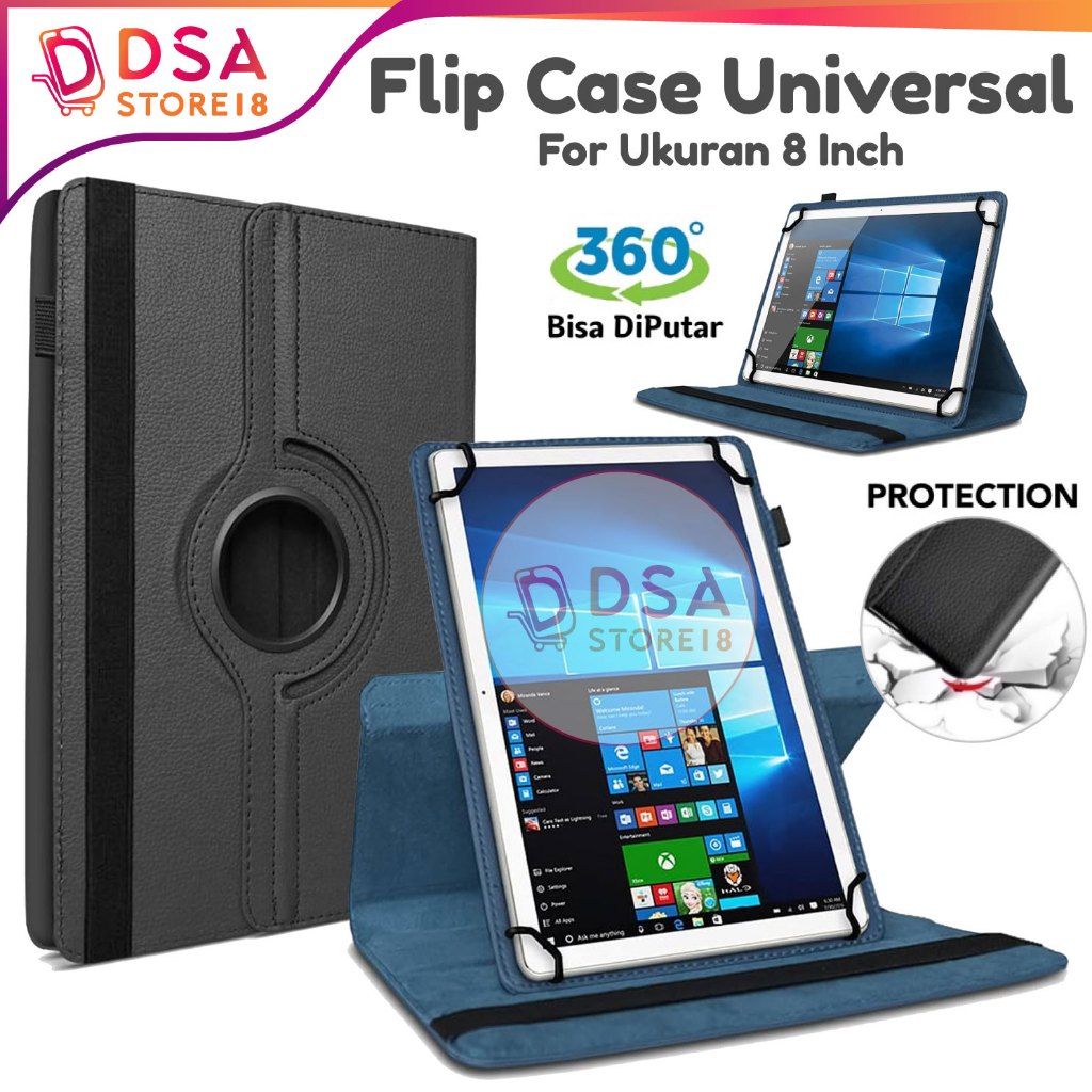 Case Tab Universal 8 9 inch Cover Rotary 360° Standing Leather Stand Flip Cover Case
