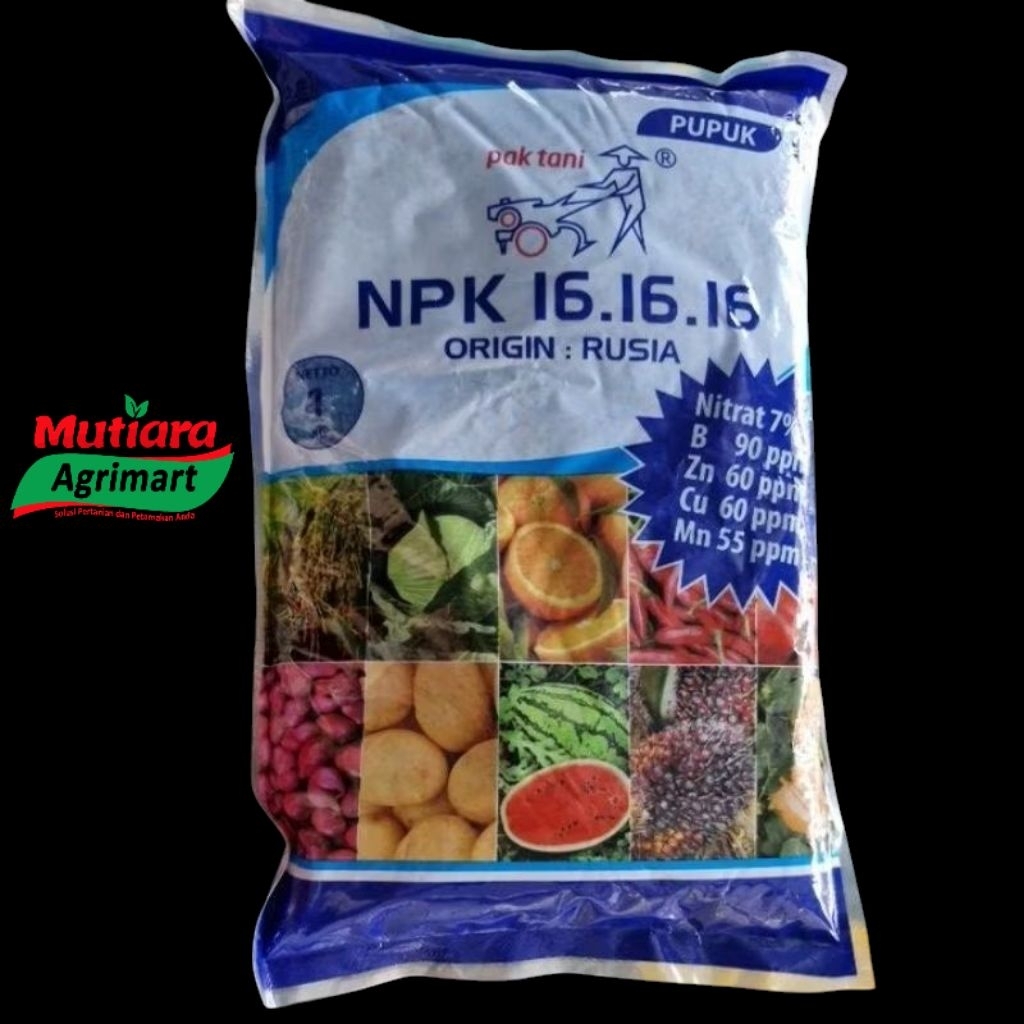 NPK 16 16 16 PAK TANI @1KG // NPK PAK TANI SAPROTAN UTAMA //NPK ORIGIN RUSIA