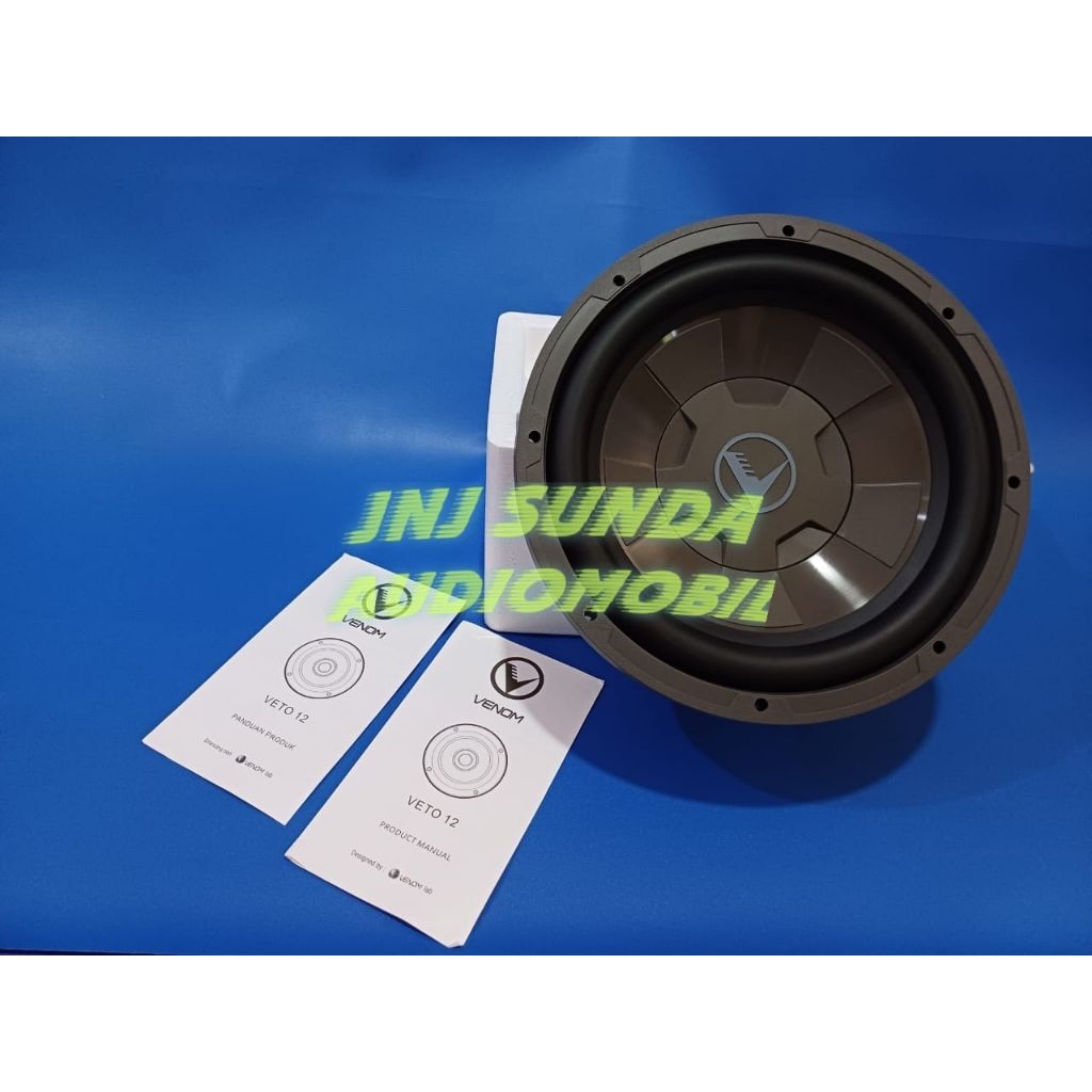 Subwoofer mobil 10 inch venom elemento veto 10 original garansi resmi