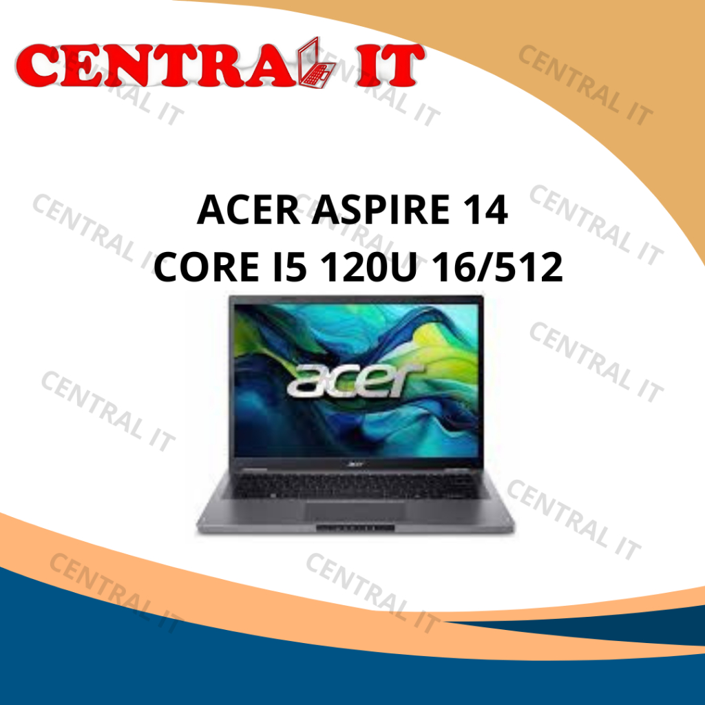 LAPTOP ACER ASPIRE 14 CORE I5 120U 16GB 512GB WINDOWS 11+OHS 14.0WUXGA IPS -51M.52V6