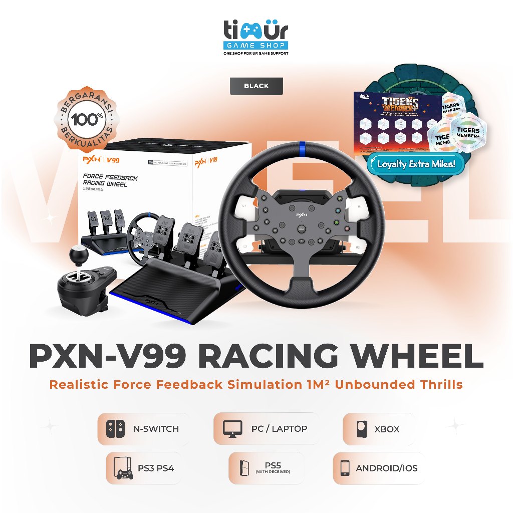 PXN V99 3,2Nm Force Feedback Racing Steering Wheel Race Simulator Gaming Stir Setir PS3 PS4 PS5 PC X