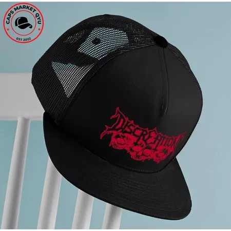 DISCREATION SNAPBACK TOPI BAND METAL TOPI JARING PRIA TOPI DISTRO TOPI METAL SNAPBACK DISTRO