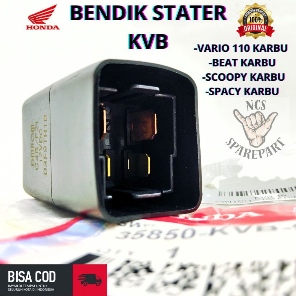 BENDIK STATER HONDA KODE KVB MOTOR VARIO 110 KARBU BEAT KARBU 1000% KUALITAS DIJAMIN ORIGINAL