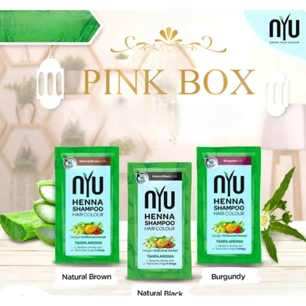 NEW NYU HENNA SHAMPO HAIR COLOR