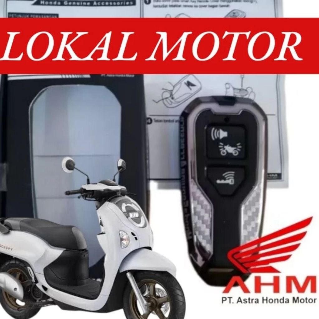 Original AHM Cover remot motor keyless honda scoopy 2023-2025 vario 125 2024-2025