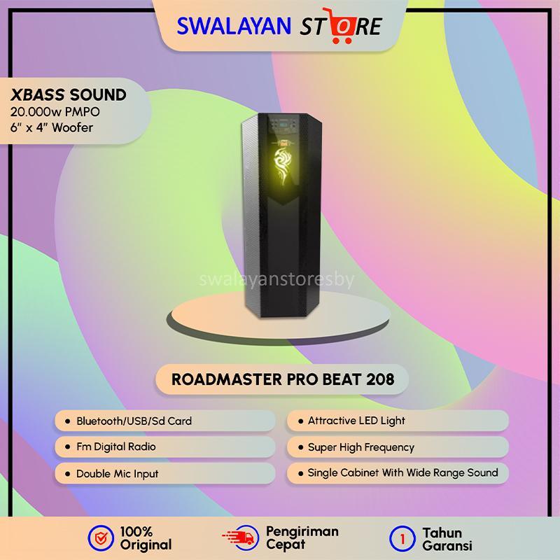 ROADMASTER - Pro Beat 208 Speaker Active Bluetooth | Garansi 1 Tahun