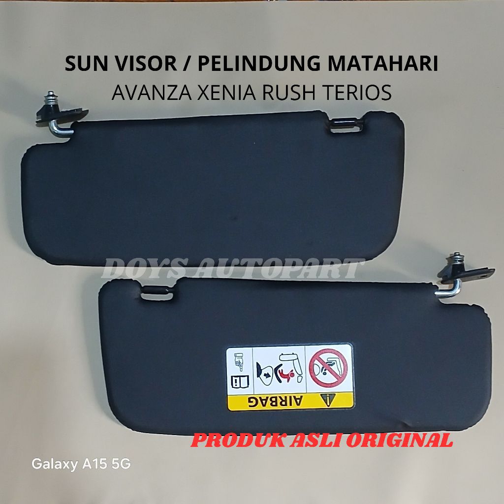 Sun Visor pelindung cahaya matahari sunvisor mobil Toyota Avanza Daihatsu Xenia Rush Terios warna hi