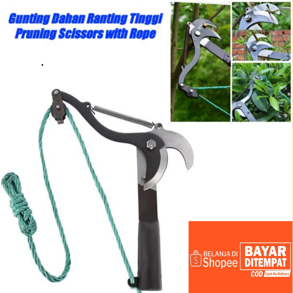 [ ORIGINAL ] Gunting Dahan Ranting Pohon Alat Potong Dahan Pohon Tarik Tali