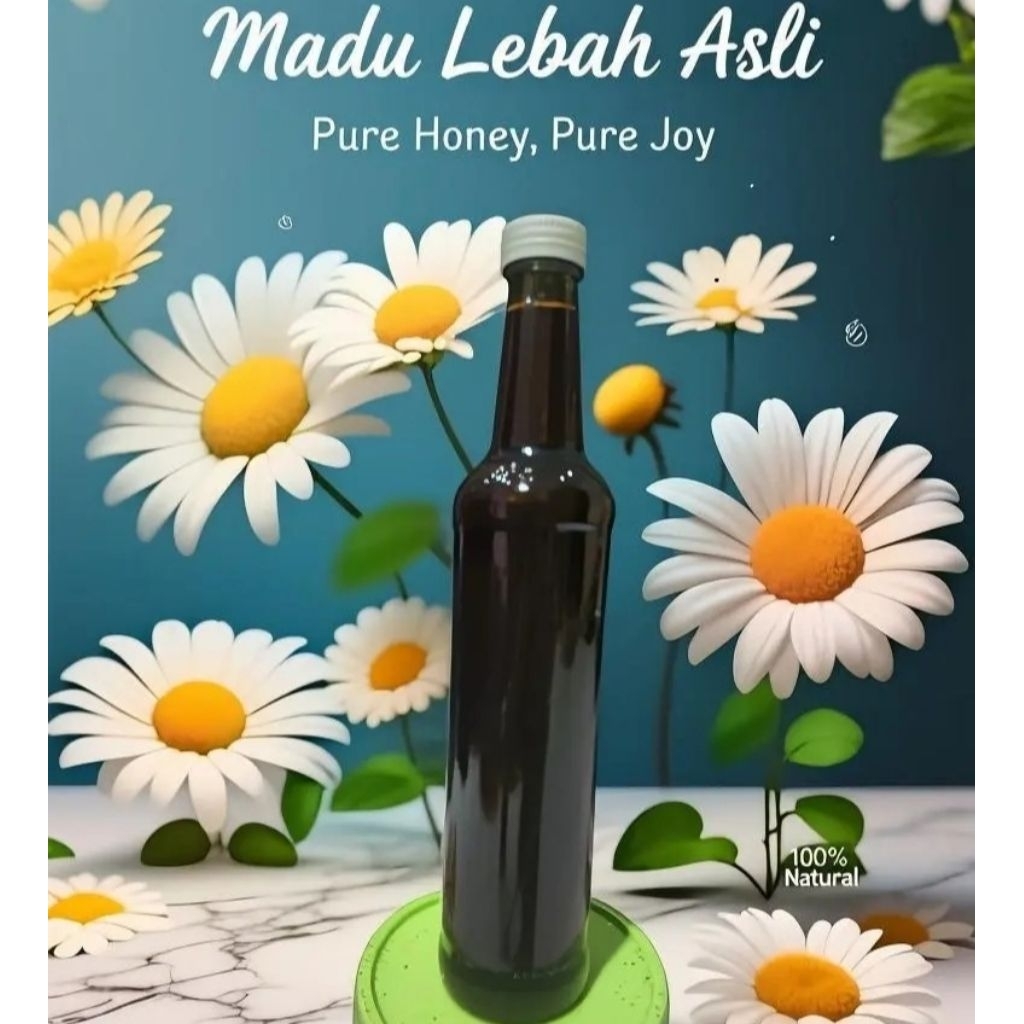Madu lebah asli ukuran botol marjan