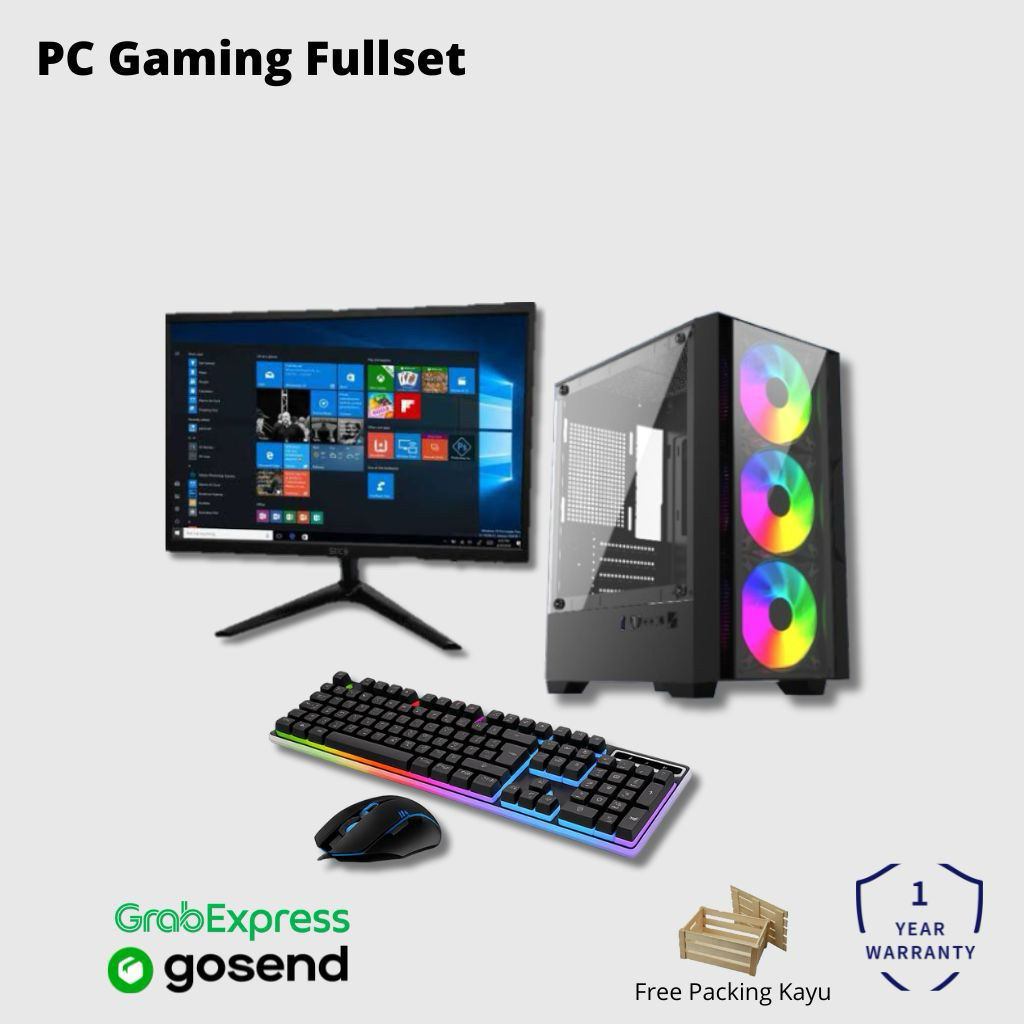 PC GAMING CORE I5 vga gtx 750 ti ssd Led 24inch