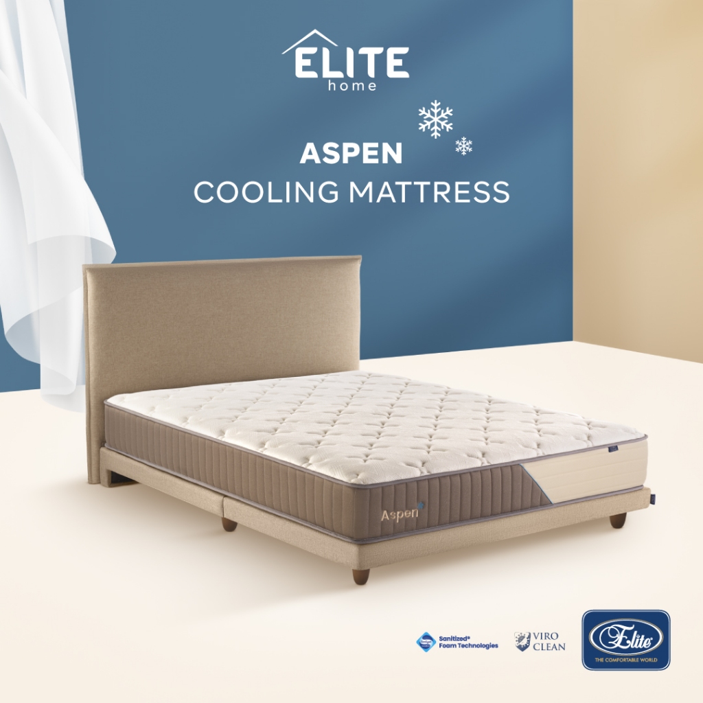 Kasur Dingin Elite SleepBox Cool Touch Aspen | Pocketed Spring | Cooling Mattress in Box
