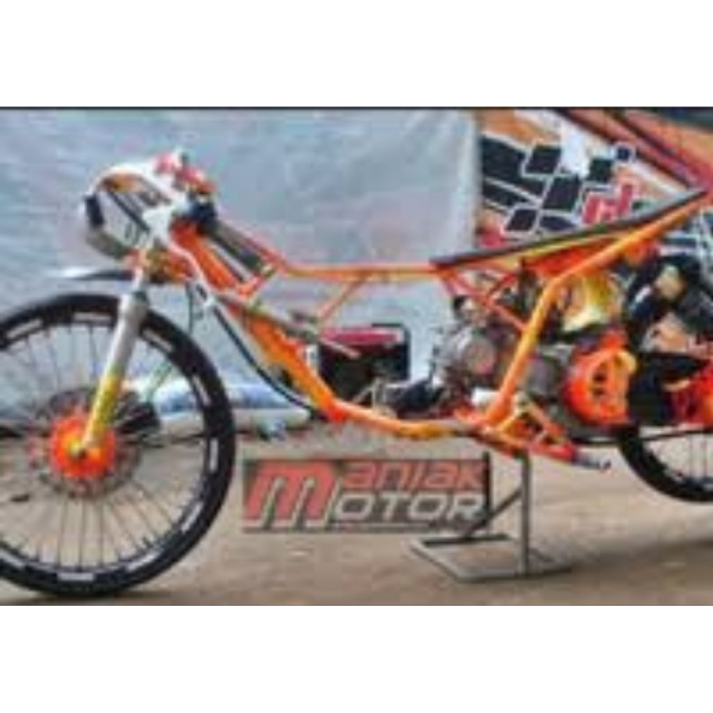 diecast mainan miniatur motor drag yamaha lexy 125 bonus jari jari velg cadangan