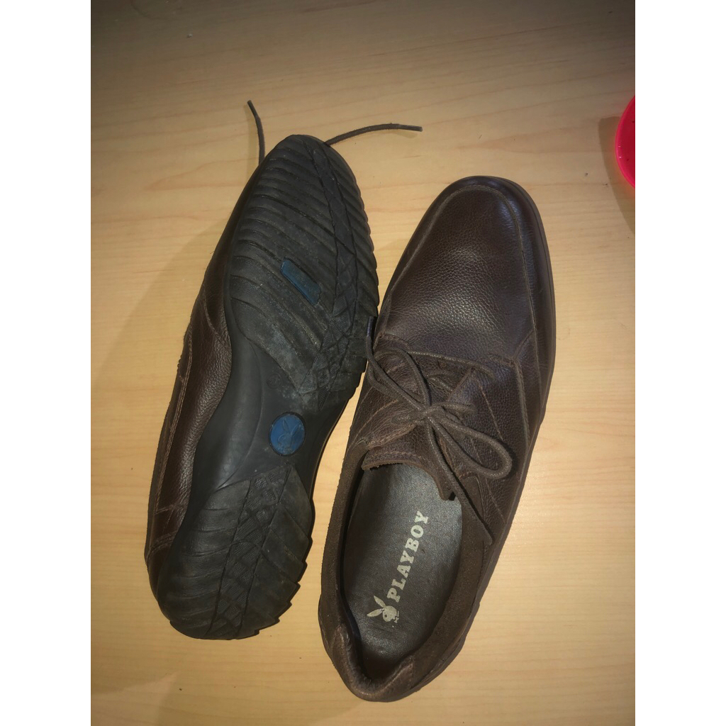 sepatu kulit playboy ori second ukuran 41, sepatu kulit ori bekas murah