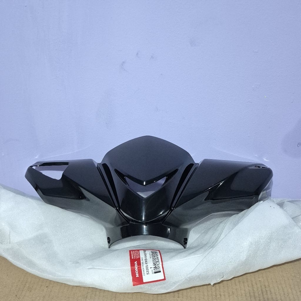Cover batok depan honda blade bled karbu old lama hitam glossy (cat) original ahm honda 53205-Kwb-64